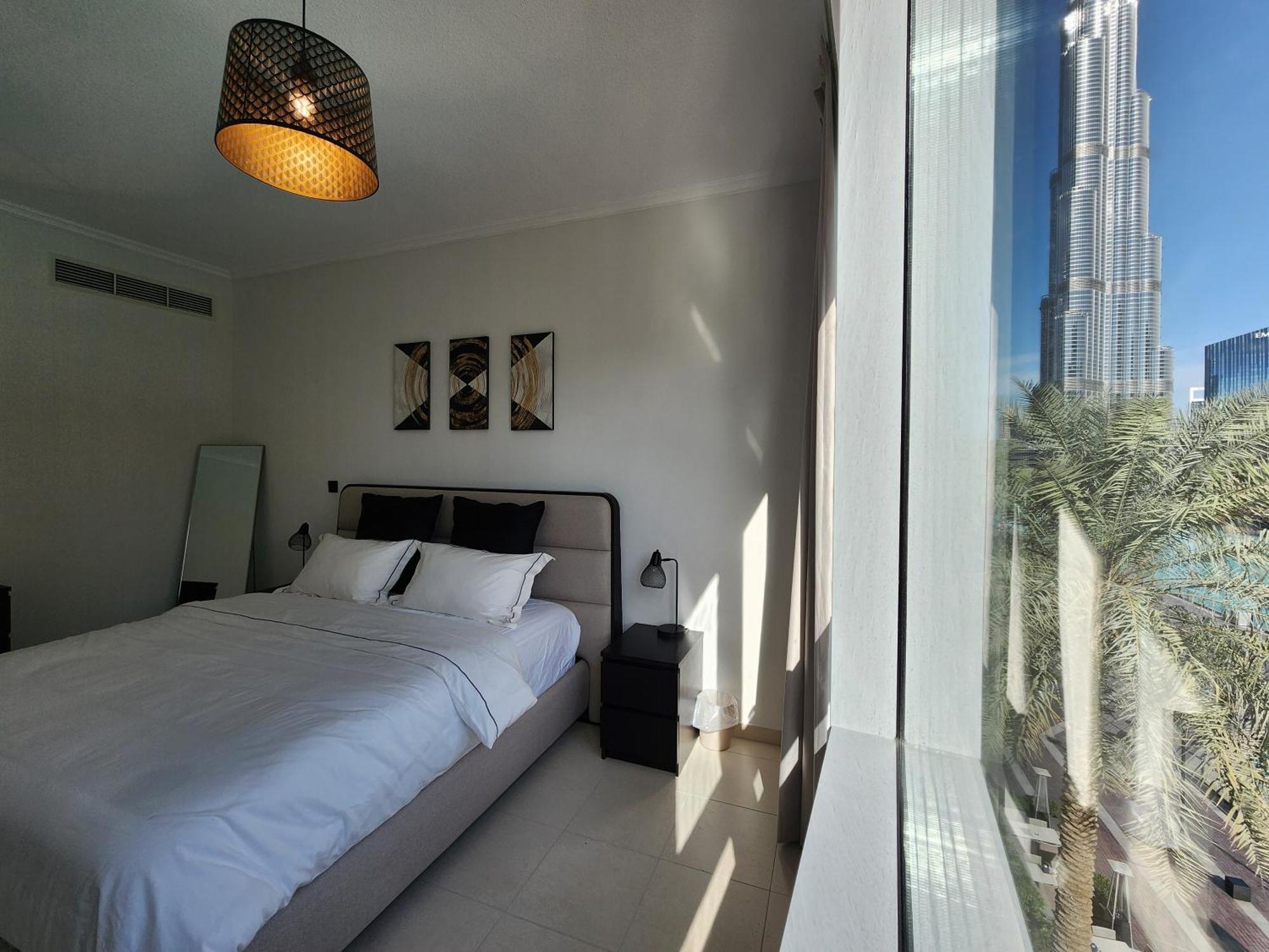Apartmán Downtown Oasis, Burj Khalifa Views, Luxury Amenities Dubaj Exteriér fotografie