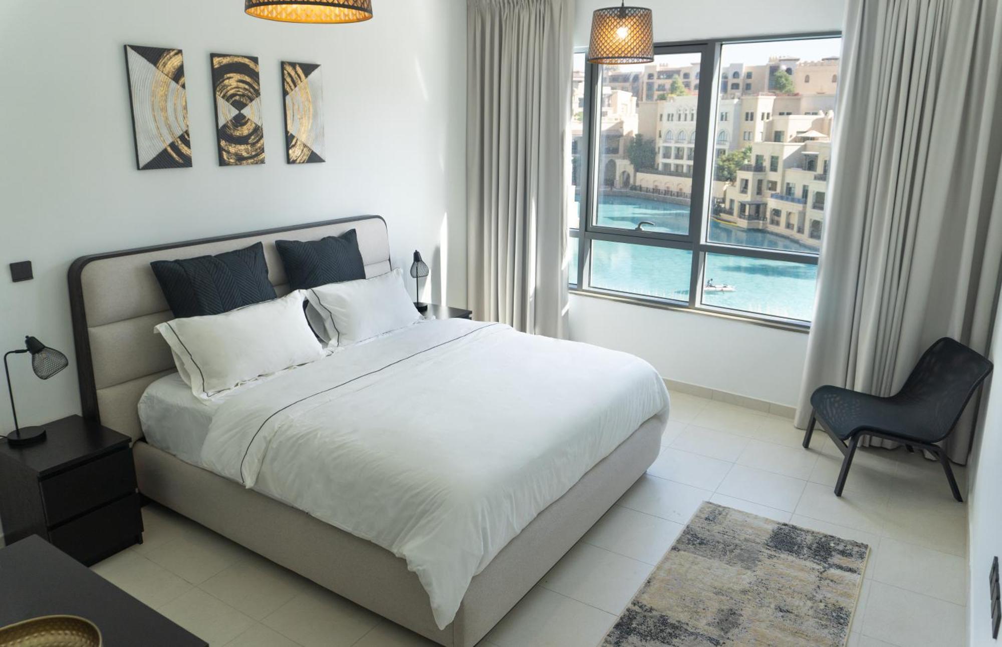 Apartmán Downtown Oasis, Burj Khalifa Views, Luxury Amenities Dubaj Exteriér fotografie