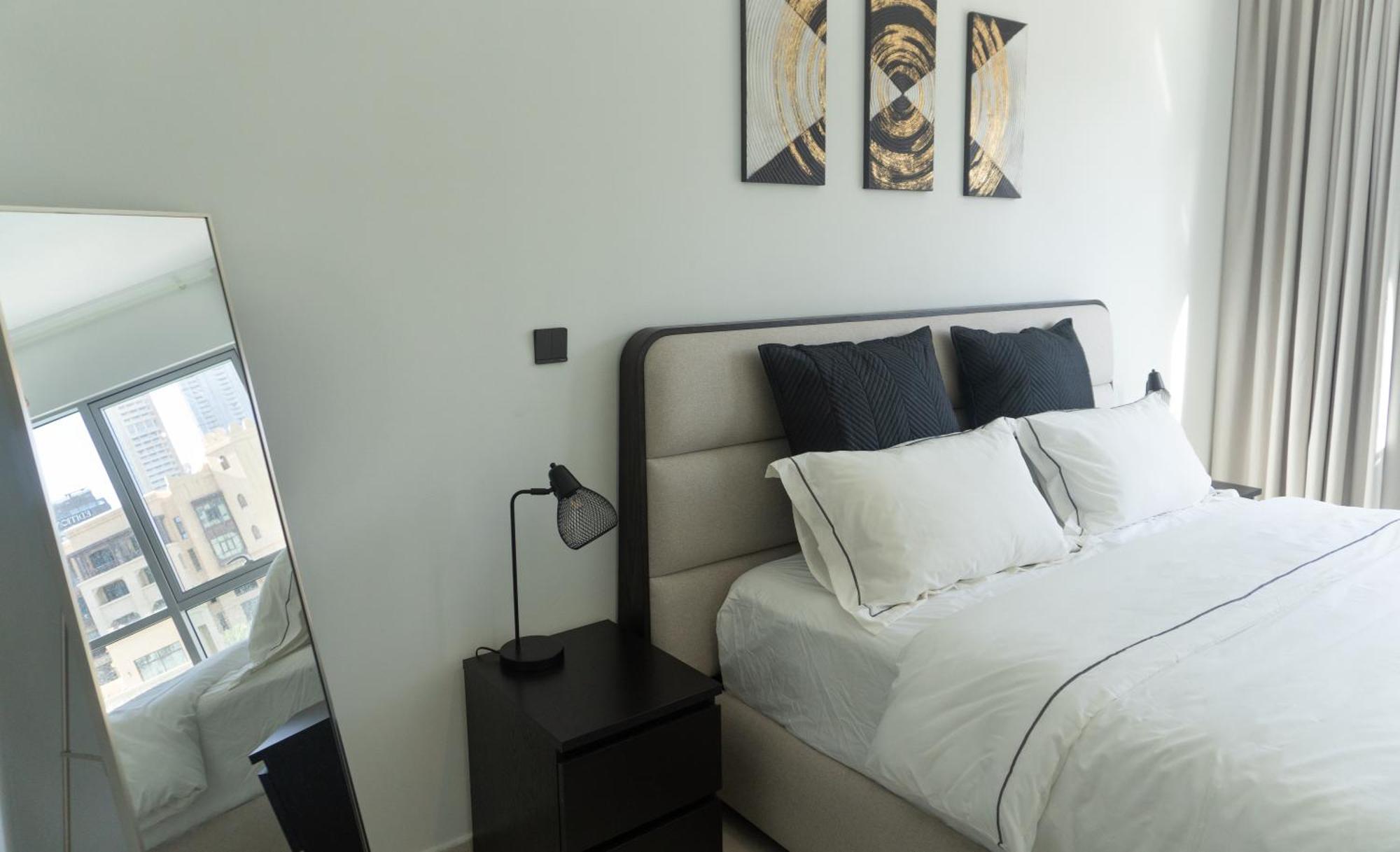 Apartmán Downtown Oasis, Burj Khalifa Views, Luxury Amenities Dubaj Exteriér fotografie
