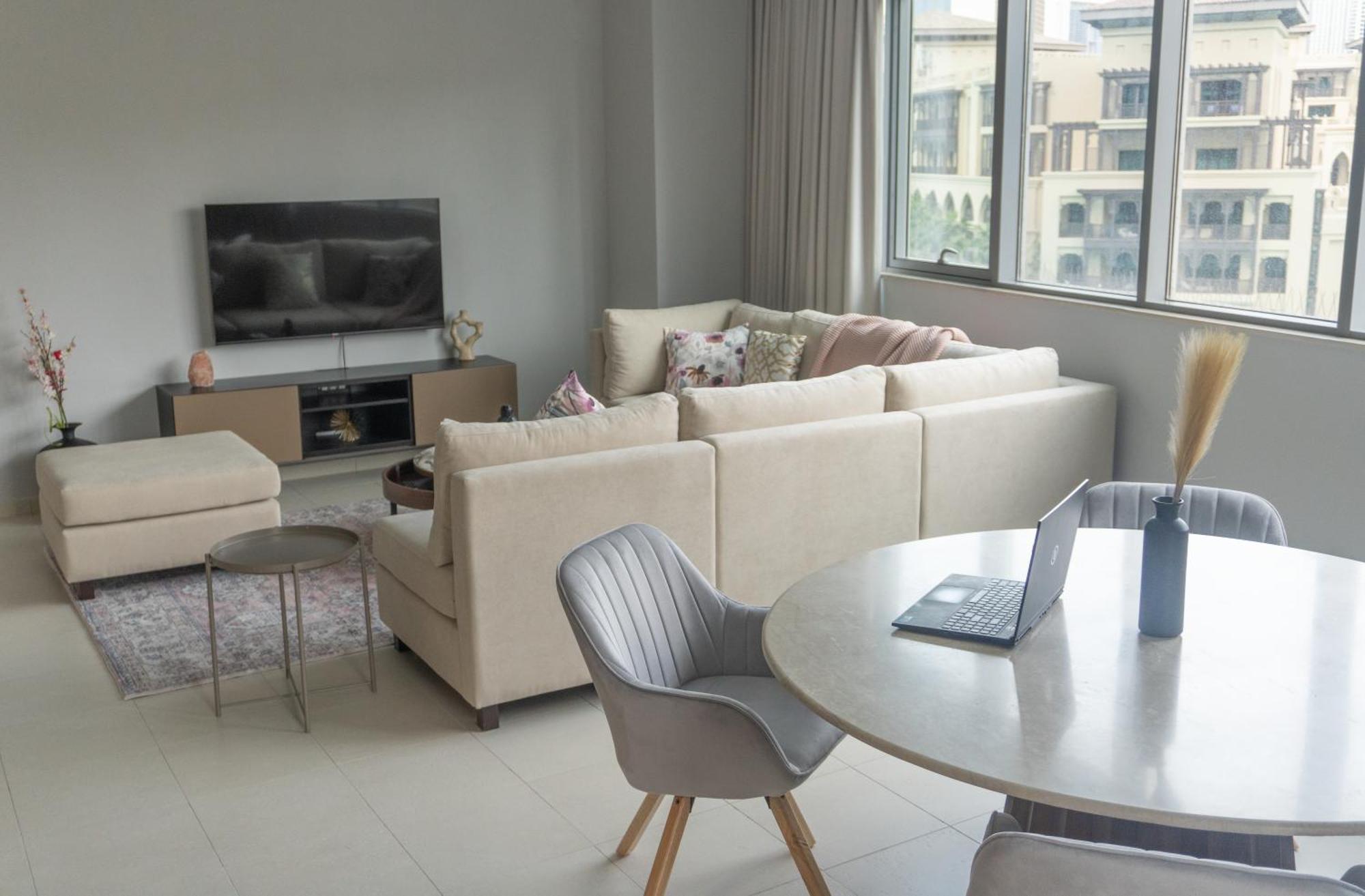 Apartmán Downtown Oasis, Burj Khalifa Views, Luxury Amenities Dubaj Exteriér fotografie