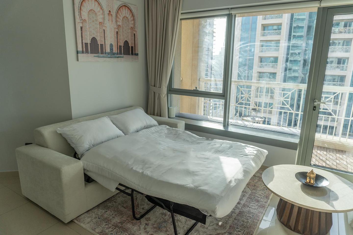 Apartmán Downtown Oasis, Burj Khalifa Views, Luxury Amenities Dubaj Pokoj fotografie